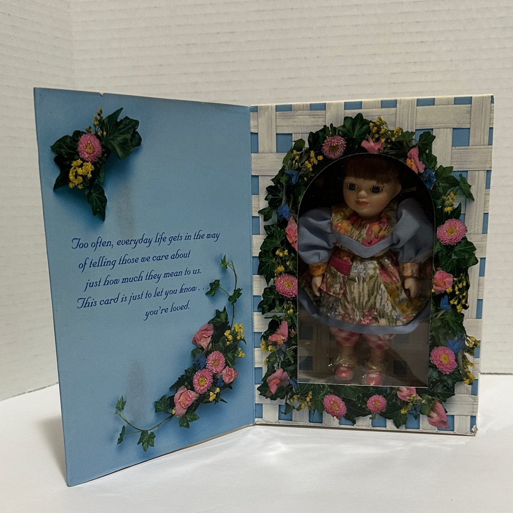 1996 Marie Osmond Fine Porcelain Greeting Card Doll
